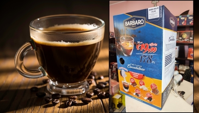 Caff Barbaro miscela Rossa | 170 Cialde con 8 Cremine Magiche